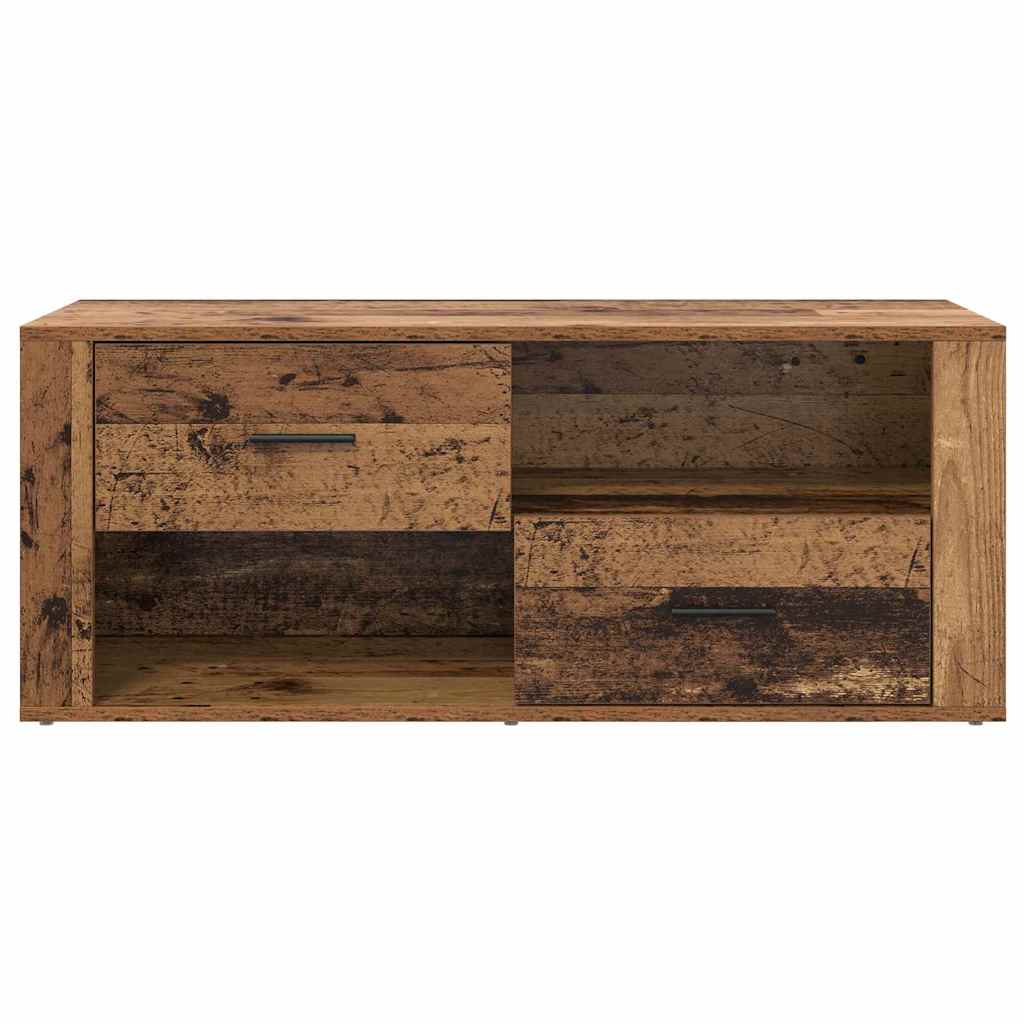 vidaXL TV Cabinet 100 x 35 x 40 cm Old Wood Engineered Wood 6