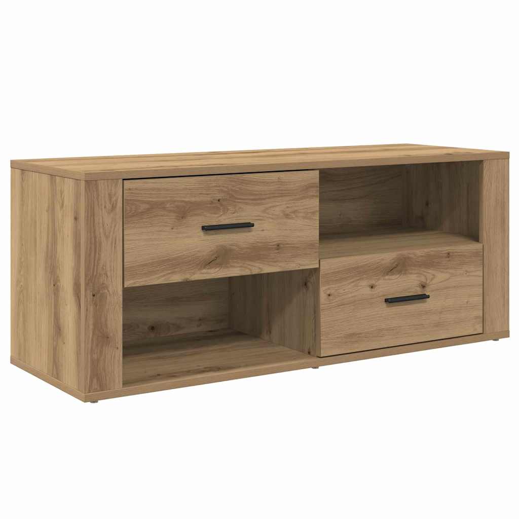 vidaXL TV Cabinet 100 x 35 x 40 cm Artisan Oak Engineered Wood 2