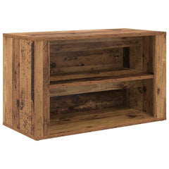 vidaXL Shoe Rack 75 x 35 x 45 cm Engineered Wood Old wood 2