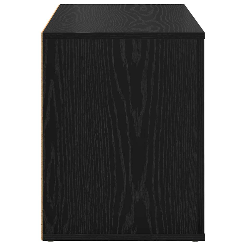 vidaXL Shoe Rack 75 x 35 x 45 cm Engineered Wood Black oak 6