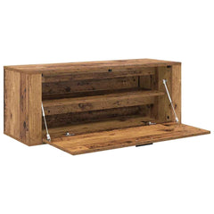 vidaXL Shoe Cabinet 100 x 35 x 38 cm Engineered Wood Old Wood 5