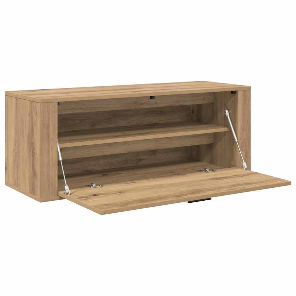 vidaXL Shoe Cabinet 100 x 35 x 38 cm Engineered Wood Artisan Oak 5