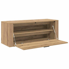vidaXL Shoe Cabinet 100 x 35 x 38 cm Engineered Wood Artisan Oak 5