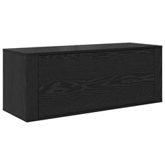 vidaXL Shoe Cabinet 100 x 35 x 38 cm Engineered Wood Black Oak 2