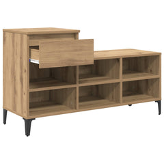 vidaXL Shoe Cabinet 102 x 36 x 60 cm Engineered Wood Artisan Oak 5