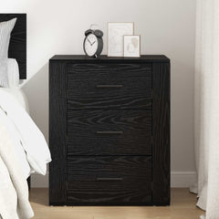 vidaXL Bedside Cabinet Black Oak 35 x 50 x 60 cm Engineered Wood 4
