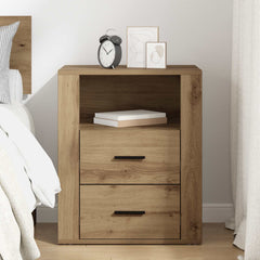 vidaXL Bedside Cabinet Artisan Oak 35 x 50 x 60 cm Engineered Wood 4