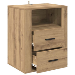 vidaXL Bedside Cabinet Artisan Oak 35 x 50 x 60 cm Engineered Wood 5