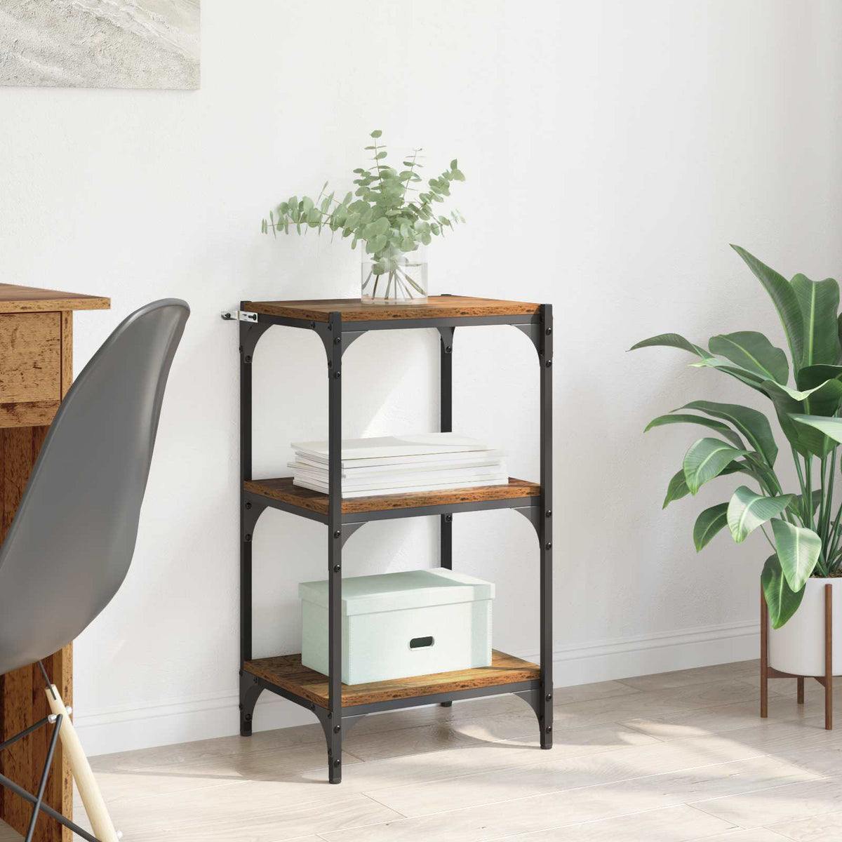 vidaXL Book Cabinet Old wood 40 x 33 x 70.5 cm Engineered wood 1