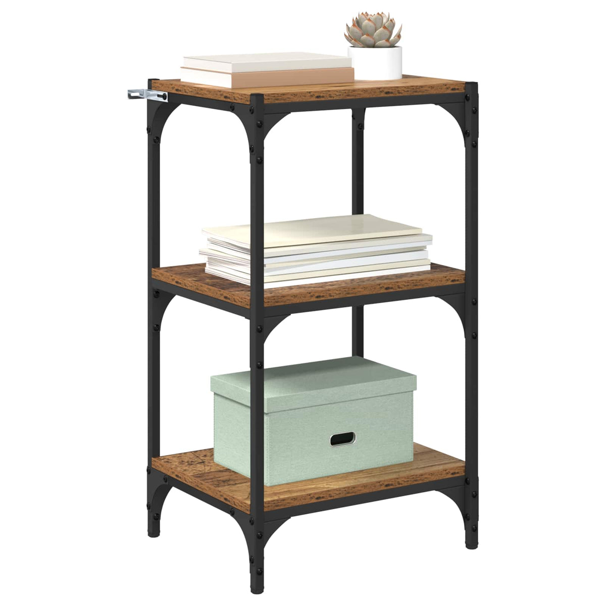 vidaXL Book Cabinet Old wood 40 x 33 x 70.5 cm Engineered wood 3
