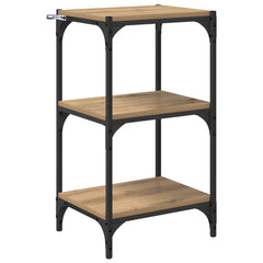 vidaXL Book Cabinet 3-Tier 40 x 33 x 70.5 cm Engineered wood 2