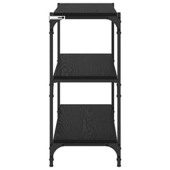 vidaXL Book Cabinet Black Oak 80 x 33 x 70.5 cm 6