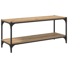 vidaXL TV Cabinet 2-Tier 100 x 33 x 41 cm Engineered Wood and Iron 2