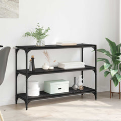vidaXL Book Cabinet Black oak 100 x 33 x 70.5 cm Engineered wood 1