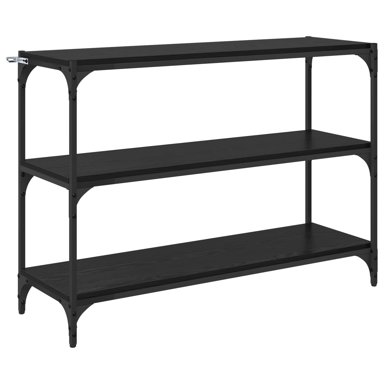 vidaXL Book Cabinet Black oak 100 x 33 x 70.5 cm Engineered wood 2