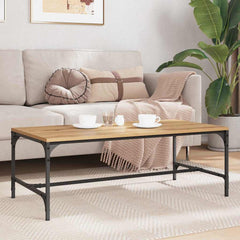 vidaXL Coffee Table Artisan Oak 100 x 50 x 35 cm Engineered Wood 4