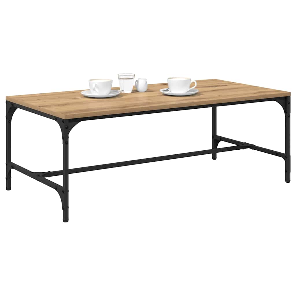 vidaXL Coffee Table Artisan Oak 100 x 50 x 35 cm Engineered Wood 3