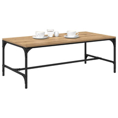 vidaXL Coffee Table Artisan Oak 100 x 50 x 35 cm Engineered Wood 3