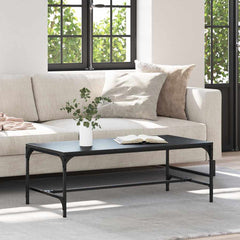 vidaXL Coffee Table Black Oak 100 x 50 x 35 cm Engineered Wood 1