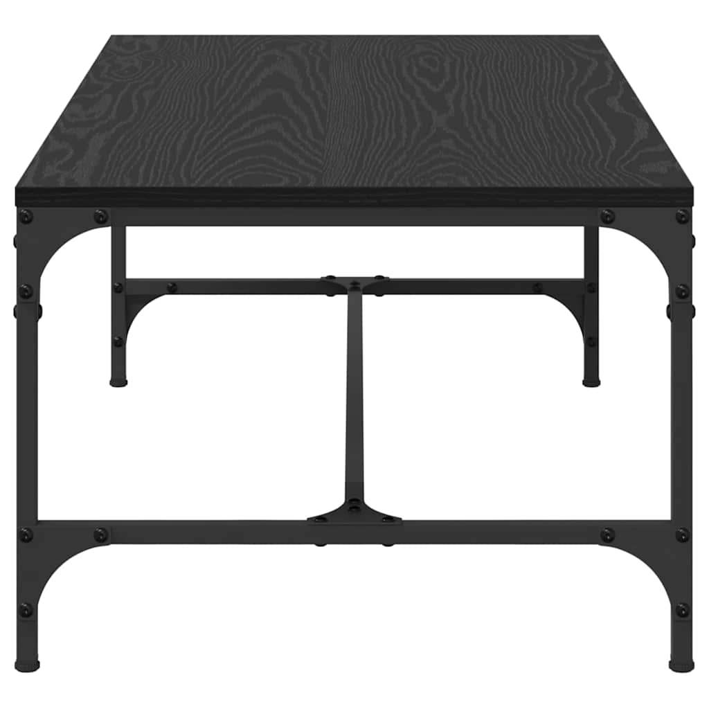 vidaXL Coffee Table Black Oak 100 x 50 x 35 cm Engineered Wood 6