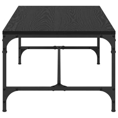 vidaXL Coffee Table Black Oak 100 x 50 x 35 cm Engineered Wood 6