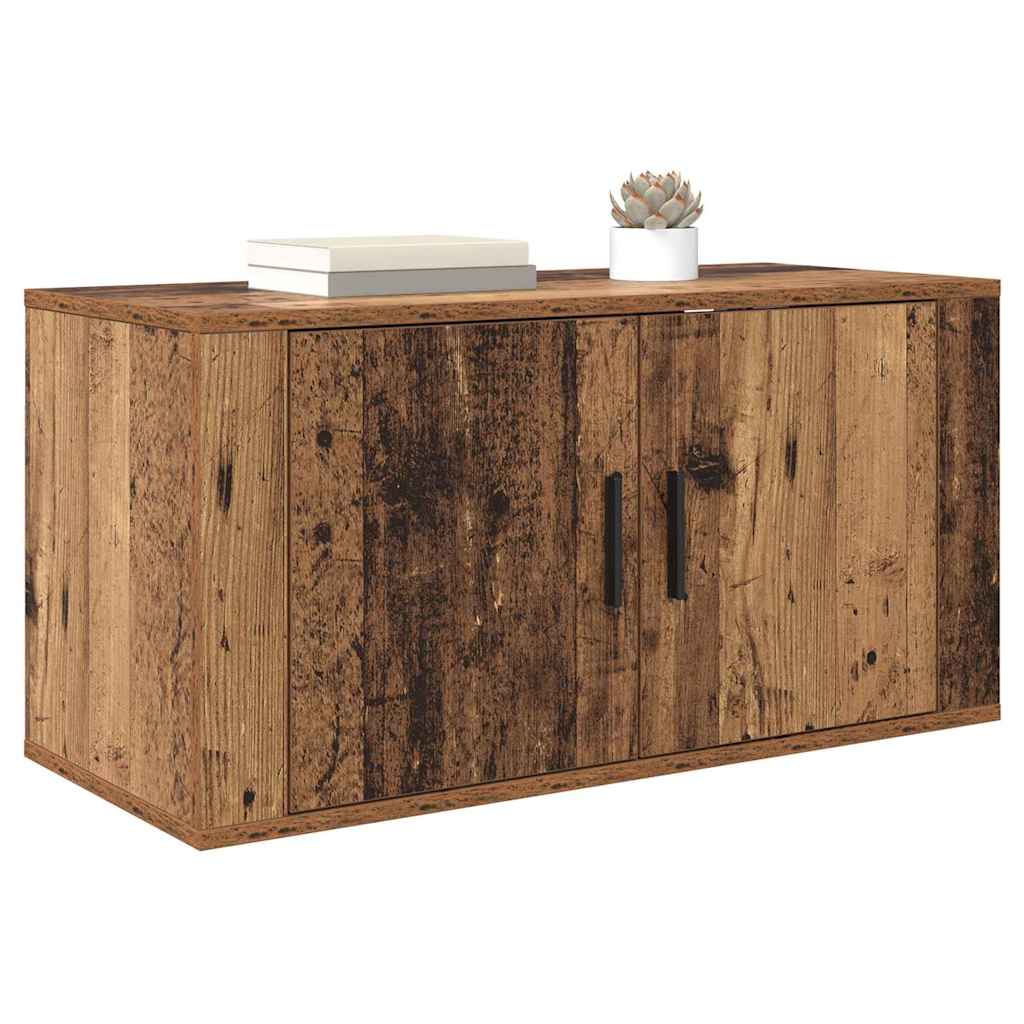 vidaXL 80 x 34.5 x 40 cm Old Wood Engineered Wood 3