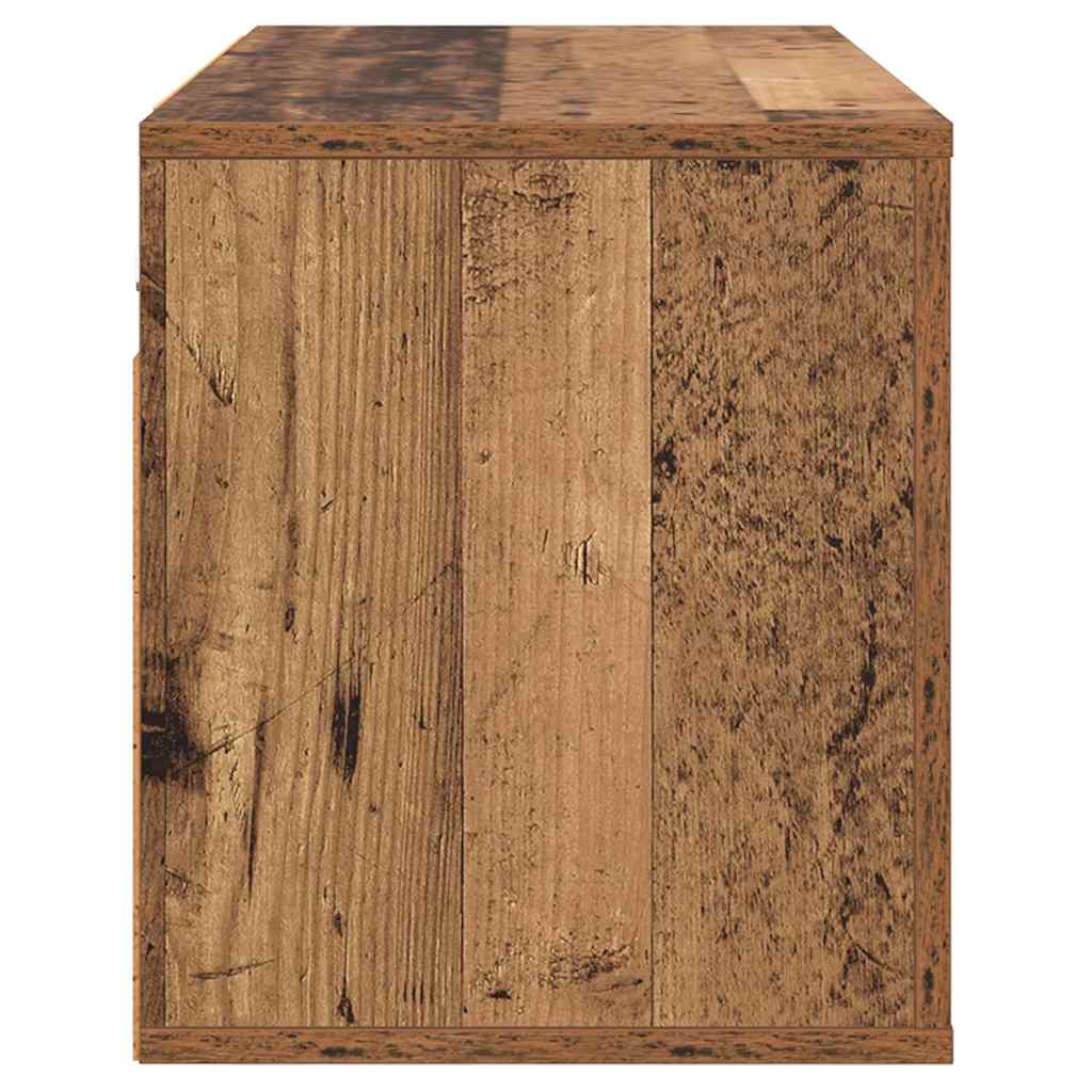 vidaXL 80 x 34.5 x 40 cm Old Wood Engineered Wood 6