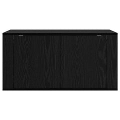 vidaXL 80 x 34.5 x 40 cm Black Oak Engineered Wood 5