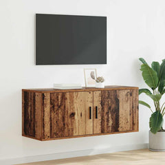 Wall Mounted TV Cabinet 100x34.5x40 cm Old wood