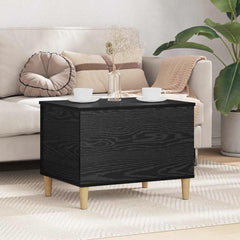 vidaXL Bedside Cabinet Black Oak 60 x 44.5 x 45 cm Engineered Wood 1