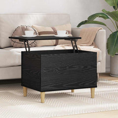 vidaXL Bedside Cabinet Black Oak 60 x 44.5 x 45 cm Engineered Wood 4