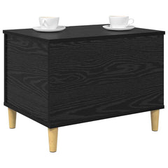 vidaXL Bedside Cabinet Black Oak 60 x 44.5 x 45 cm Engineered Wood 3