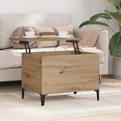 vidaXL Coffee Table Artisan Oak 60 x 44.5 x 45 cm Engineered Wood 4