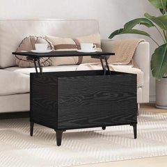 vidaXL Coffee Table Black Oak 60 x 44.5 x 45 cm Engineered Wood 4