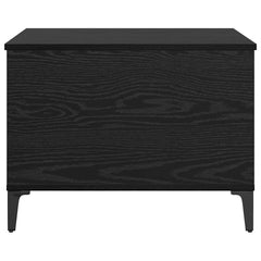 vidaXL Coffee Table Black Oak 60 x 44.5 x 45 cm Engineered Wood 6