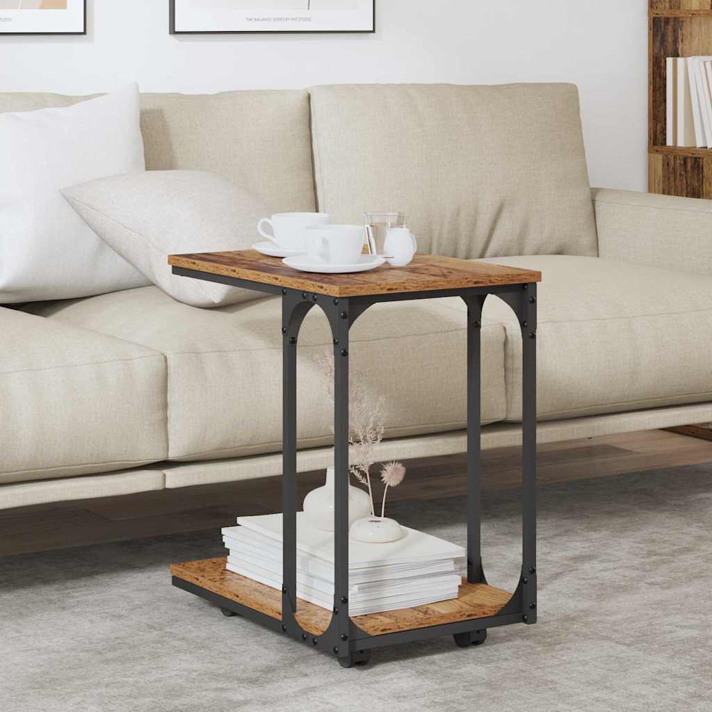 vidaXL Side Table Old Wood 50 x 35 x 55.5 cm Engineered Wood 4