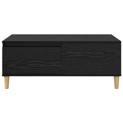 vidaXL Coffee Table Black Oak 90 x 50 x 35 cm Engineered Wood 6
