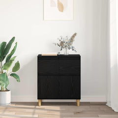 vidaXL Sideboard Black Oak 60 x 35 x 70 cm Engineered Wood 4