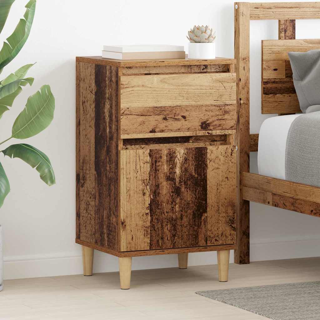 vidaXL Bedside Cabinet Old Wood 40 x 35 x 70 cm Engineered Wood 1