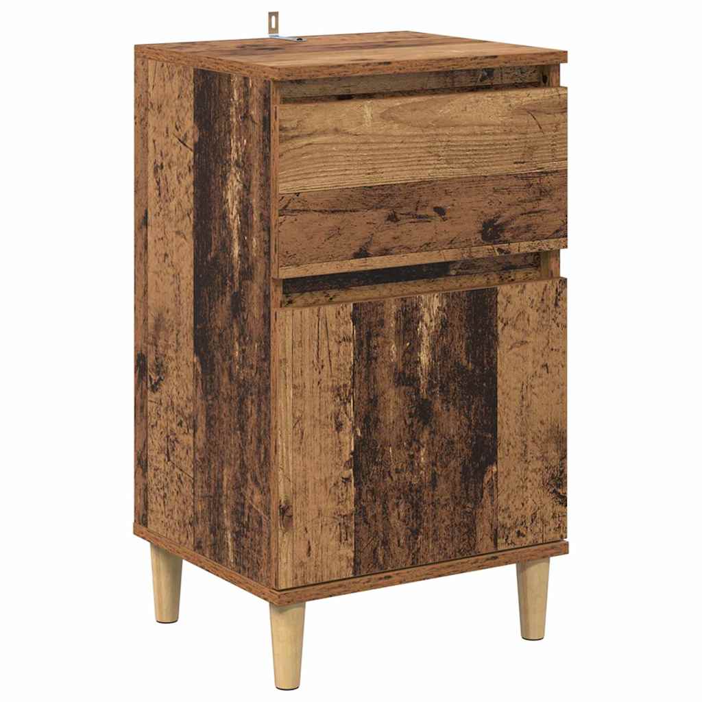 vidaXL Bedside Cabinet Old Wood 40 x 35 x 70 cm Engineered Wood 2