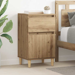 vidaXL Bedside Cabinet Artisan Oak 40 x 35 x 70 cm Engineered Wood 1