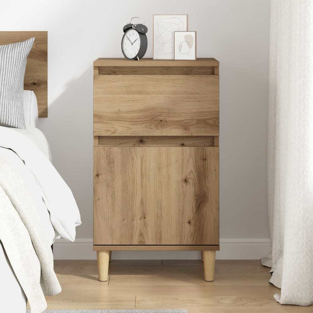 vidaXL Bedside Cabinet Artisan Oak 40 x 35 x 70 cm Engineered Wood 4