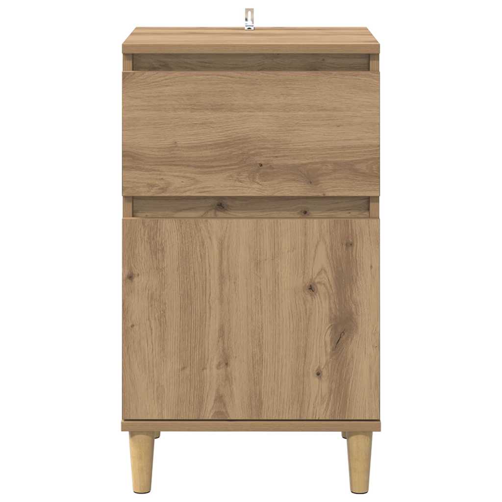 vidaXL Bedside Cabinet Artisan Oak 40 x 35 x 70 cm Engineered Wood 6