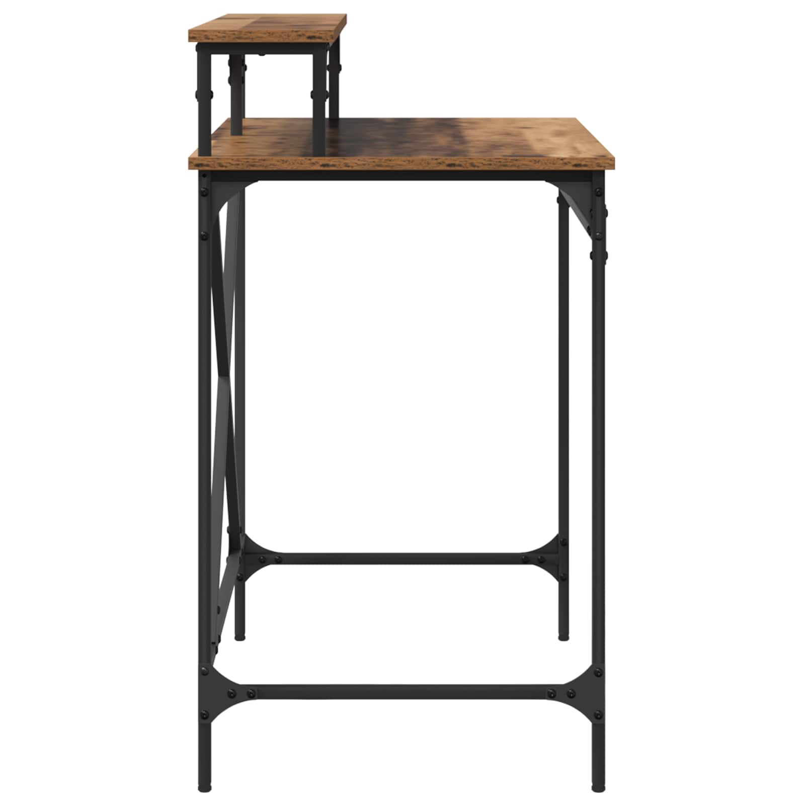 vidaXL Desk Old Wood 80 x 50 x 90 cm Engineered Wood 6