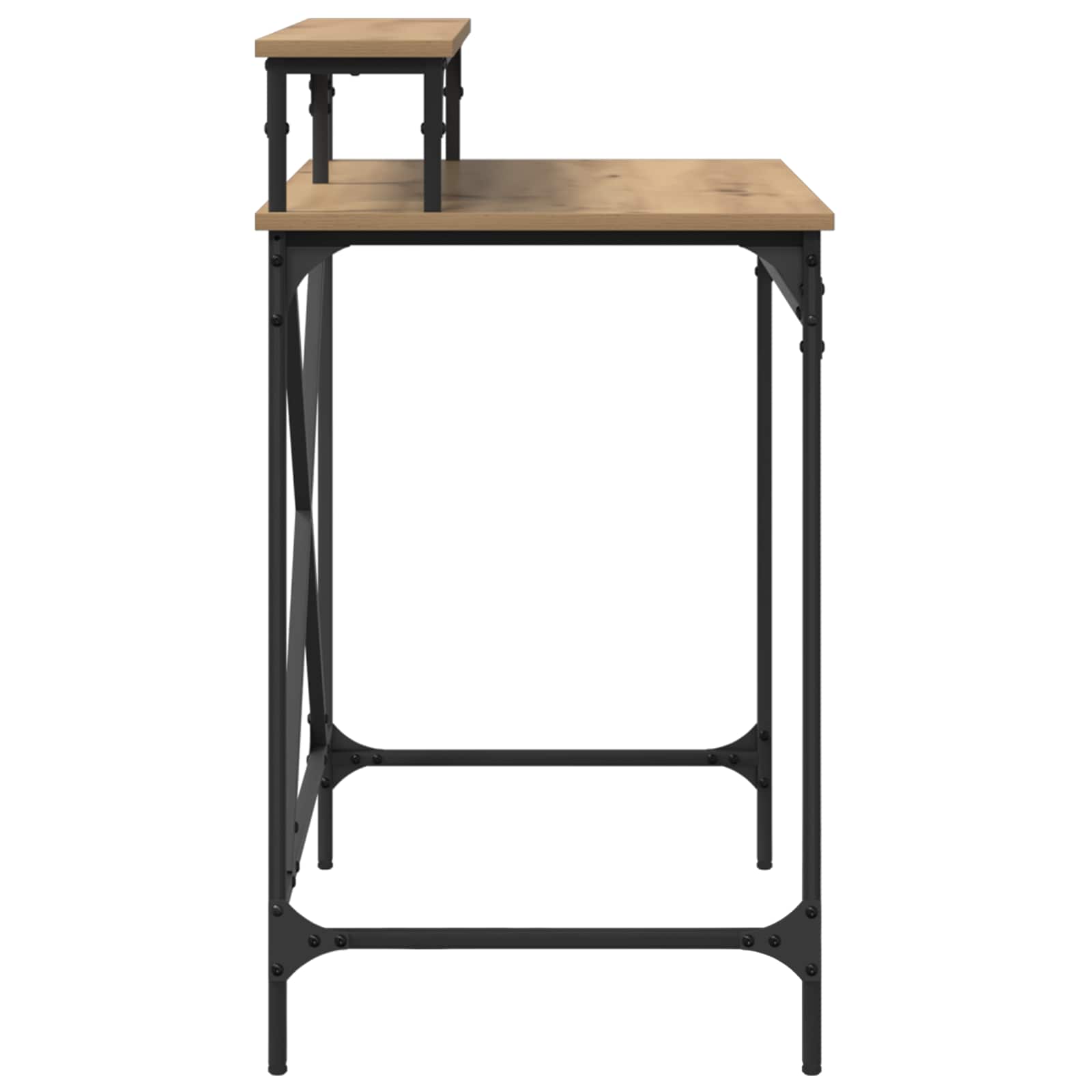 vidaXL Desk Artisan Oak 80 x 50 x 90 cm Engineered Wood 6