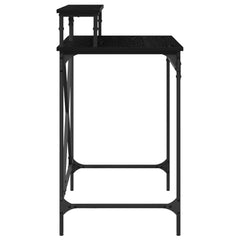 vidaXL Desk Black Oak 80 x 50 x 90 cm Engineered Wood 6