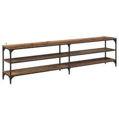 vidaXL TV Cabinet 200 x 30 x 50 cm Old Wood Engineered Wood and Iron 2