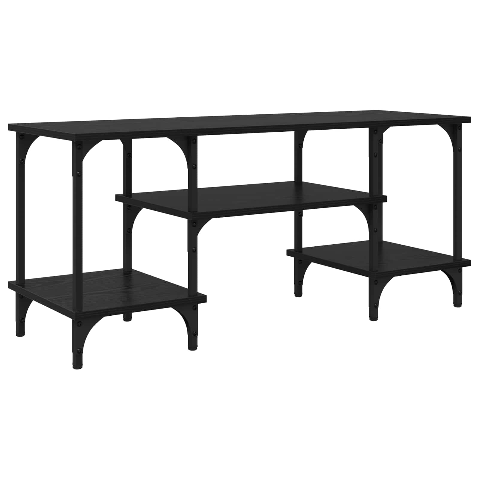 vidaXL TV Cabinet Black Oak 102 x 35 x 45.5 cm 2