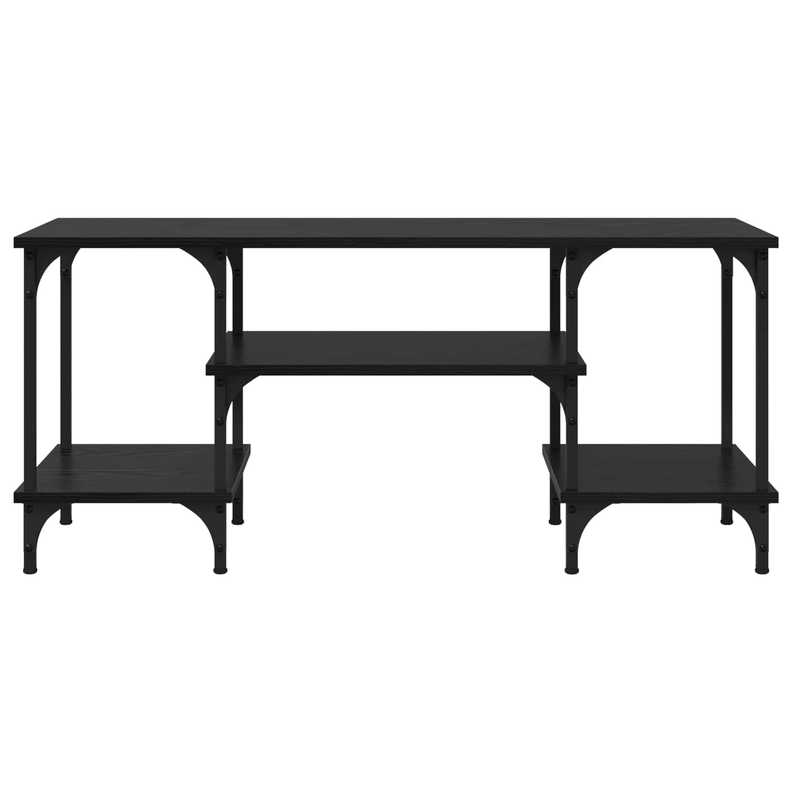 vidaXL TV Cabinet Black Oak 102 x 35 x 45.5 cm 5