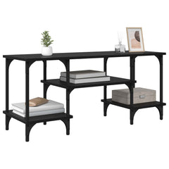 vidaXL TV Cabinet Black Oak 102 x 35 x 45.5 cm 3